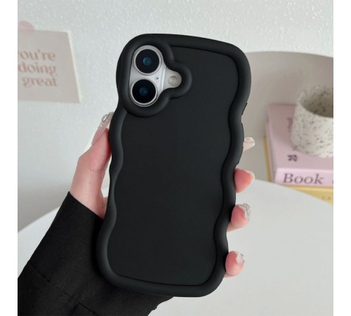 Чохол TPU Ripple для Apple iPhone 16 (6.1") Black Чохол TPU Ripple для Apple iPhone 16 (6.1") Black