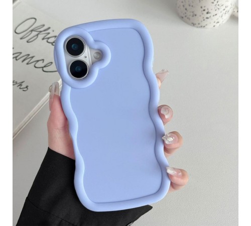 Чохол TPU Ripple для Apple iPhone 16 Plus (6.7") Lilac Blue Чохол TPU Ripple для Apple iPhone 16 Plus (6.7") Lilac Blue
