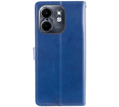 Шкіряний чохол книжка GETMAN Gallant (PU) для Infinix Smart 9 4G / Hot 50i Синій Шкіряний чохол книжка GETMAN Gallant (PU) для Infinix Smart 9 4G / Hot 50i Синій