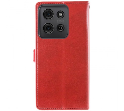 Шкіряний чохол-книжка GETMAN Gallant (PU) для Motorola Moto G75 5G Червоний Шкіряний чохол-книжка GETMAN Gallant (PU) для Motorola Moto G75 5G Червоний