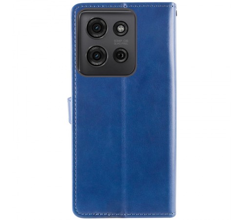 Шкіряний чохол-книжка GETMAN Gallant (PU) для Motorola Moto G75 5G Синій Шкіряний чохол-книжка GETMAN Gallant (PU) для Motorola Moto G75 5G Синій