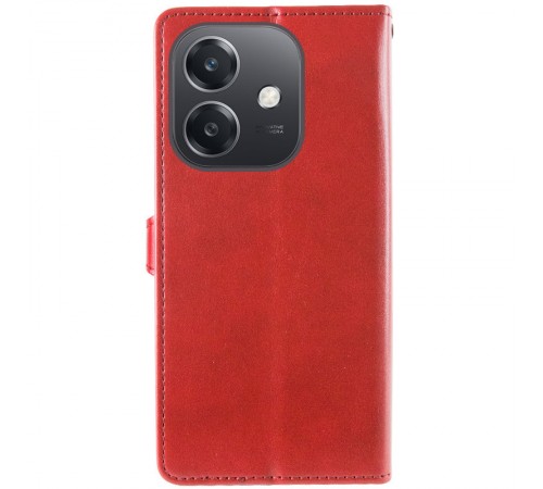 Шкіряний чохол-книжка GETMAN Gallant (PU) для Oppo A3 4G / A3x 4G/ A40m Червоний Шкіряний чохол-книжка GETMAN Gallant (PU) для Oppo A3 4G / A3x 4G/ A40m Червоний