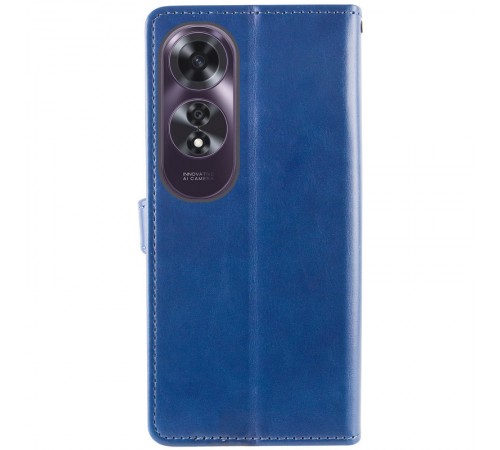 Шкіряний чохол-книжка GETMAN Gallant (PU) для Oppo A60 4G Синій Шкіряний чохол-книжка GETMAN Gallant (PU) для Oppo A60 4G Синій