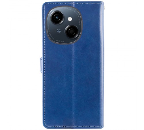 Шкіряний чохол-книжка GETMAN Gallant (PU) для TECNO Spark Go 1 (KL4) Синій Шкіряний чохол-книжка GETMAN Gallant (PU) для TECNO Spark Go 1 (KL4) Синій
