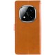 Шкіряний чохол-книжка GETMAN Gallant (PU) для Xiaomi Redmi Note 14 Pro 5G / 14 Pro+ Коричневий