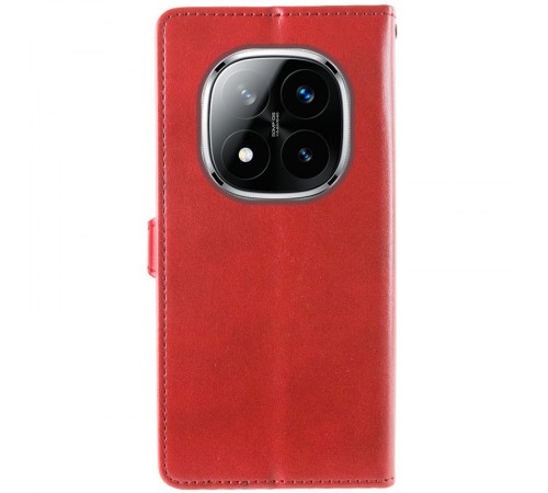 Шкіряний чохол-книжка GETMAN Gallant (PU) для Xiaomi Redmi Note 14 Pro 5G / 14 Pro+ Червоний Шкіряний чохол-книжка GETMAN Gallant (PU) для Xiaomi Redmi Note 14 Pro 5G / 14 Pro+ Червоний