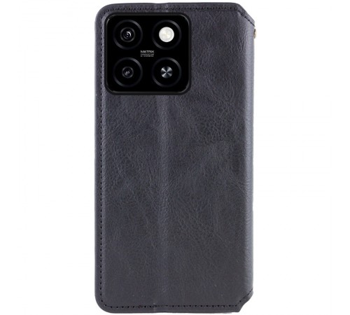 Шкіряний чохол-книжка GETMAN Cubic (PU) для Motorola Moto G75 5G Чорний Шкіряний чохол-книжка GETMAN Cubic (PU) для Motorola Moto G75 5G Чорний