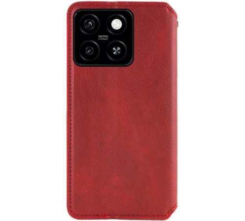 Шкіряний чохол-книжка GETMAN Cubic (PU) для Motorola Moto G75 5G Червоний Шкіряний чохол-книжка GETMAN Cubic (PU) для Motorola Moto G75 5G Червоний