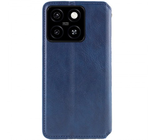 Шкіряний чохол-книжка GETMAN Cubic (PU) для Motorola Moto G75 5G Синій Шкіряний чохол-книжка GETMAN Cubic (PU) для Motorola Moto G75 5G Синій