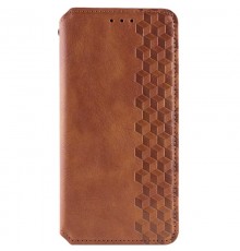 Шкіряний чохол-книжка GETMAN Cubic (PU) для Oppo A3 4G / A3x 4G/ A40m Коричневий
