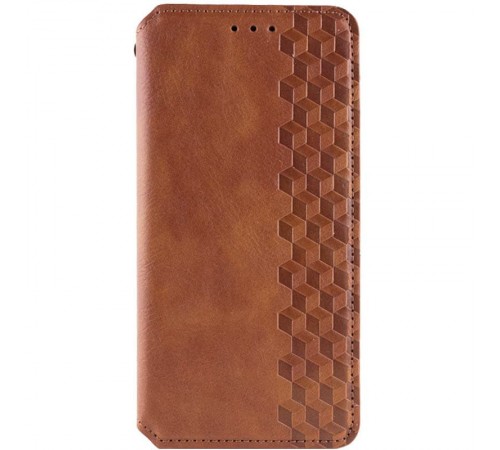 Шкіряний чохол-книжка GETMAN Cubic (PU) для Oppo A3 4G / A3x 4G/ A40m Коричневий Шкіряний чохол-книжка GETMAN Cubic (PU) для Oppo A3 4G / A3x 4G/ A40m Коричневий