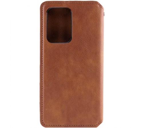 Шкіряний чохол-книжка GETMAN Cubic (PU) для Oppo A3 4G / A3x 4G/ A40m Коричневий Шкіряний чохол-книжка GETMAN Cubic (PU) для Oppo A3 4G / A3x 4G/ A40m Коричневий