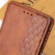 Шкіряний чохол-книжка GETMAN Cubic (PU) для Oppo A3 4G / A3x 4G/ A40m Коричневий