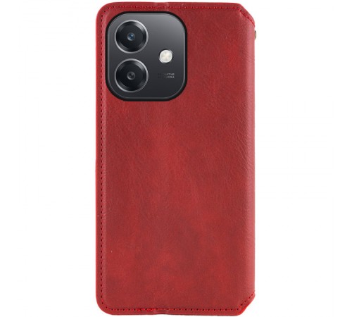Шкіряний чохол-книжка GETMAN Cubic (PU) для Oppo A3 4G / A3x 4G/ A40m Червоний Шкіряний чохол-книжка GETMAN Cubic (PU) для Oppo A3 4G / A3x 4G/ A40m Червоний