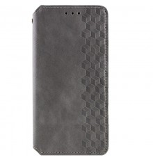 Шкіряний чохол-книжка GETMAN Cubic (PU) для Oppo A3 4G / A3x 4G/ A40m Сірий