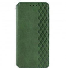 Шкіряний чохол-книжка GETMAN Cubic (PU) для Oppo A3 4G / A3x 4G/ A40m Зелений