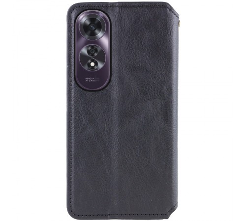 Шкіряний чохол-книжка GETMAN Cubic (PU) для Oppo A60 4G Чорний Шкіряний чохол-книжка GETMAN Cubic (PU) для Oppo A60 4G Чорний