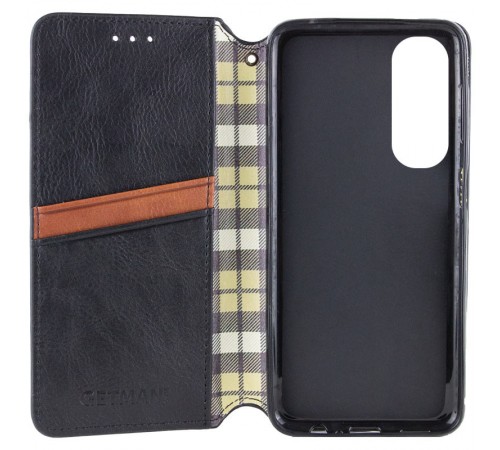 Шкіряний чохол-книжка GETMAN Cubic (PU) для Oppo A60 4G Чорний Шкіряний чохол-книжка GETMAN Cubic (PU) для Oppo A60 4G Чорний