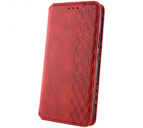 Шкіряний чохол-книжка GETMAN Cubic (PU) для Xiaomi Redmi Note 14 Pro 5G / 14 Pro+ Червоний Шкіряний чохол-книжка GETMAN Cubic (PU) для Xiaomi Redmi Note 14 Pro 5G / 14 Pro+ Червоний