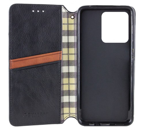 Шкіряний чохол-книжка GETMAN Cubic (PU) для ZTE Blade A75 4G Чорний Шкіряний чохол-книжка GETMAN Cubic (PU) для ZTE Blade A75 4G Чорний