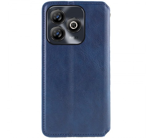 Шкіряний чохол-книжка GETMAN Cubic (PU) для ZTE Blade A75 4G Синій Шкіряний чохол-книжка GETMAN Cubic (PU) для ZTE Blade A75 4G Синій