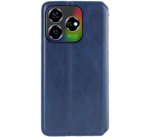 Шкіряний чохол-книжка GETMAN Cubic (PU) для ZTE Nubia V60 Синій Шкіряний чохол-книжка GETMAN Cubic (PU) для ZTE Nubia V60 Синій