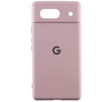 Чохол Silicone Cover Lakshmi Full Camera (AA) with logo для Google Pixel 7a Рожевий / Pink Sand