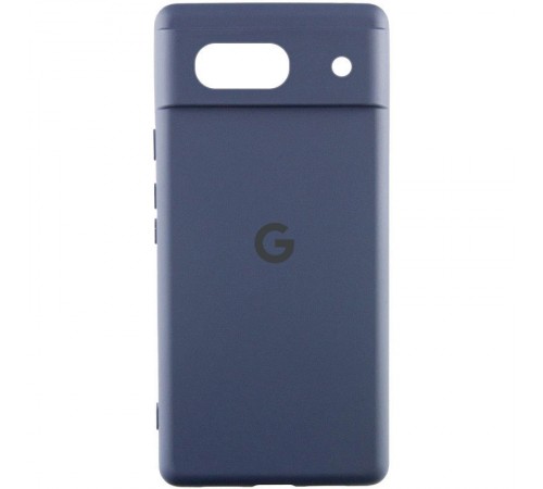 Чохол Silicone Cover Lakshmi Full Camera (AA) with logo для Google Pixel 7a Синій / Midnight blue Чохол Silicone Cover Lakshmi Full Camera (AA) with logo для Google Pixel 7a Синій / Midnight blue