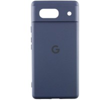 Чохол Silicone Cover Lakshmi Full Camera (AA) with logo для Google Pixel 8a Синій / Midnight blue