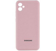 Чохол Silicone Cover Lakshmi Full Camera (AA) with logo для Samsung Galaxy A05 Рожевий / Pink Sand