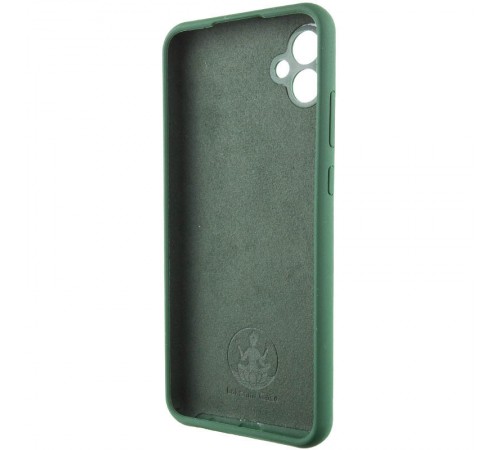Чохол Silicone Cover Lakshmi Full Camera (AA) with logo для Samsung Galaxy A06 Зелений / Dark green Чохол Silicone Cover Lakshmi Full Camera (AA) with logo для Samsung Galaxy A06 Зелений / Dark green