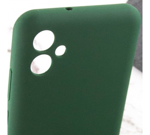 Чохол Silicone Cover Lakshmi Full Camera (AA) with logo для Samsung Galaxy A06 Зелений / Dark green Чохол Silicone Cover Lakshmi Full Camera (AA) with logo для Samsung Galaxy A06 Зелений / Dark green