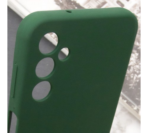 Чохол Silicone Cover Lakshmi Full Camera (AA) with logo для Samsung Galaxy A15 4G/5G / M15 5G Зелений / Dark green Чохол Silicone Cover Lakshmi Full Camera (AA) with logo для Samsung Galaxy A15 4G/5G / M15 5G Зелений / Dark green