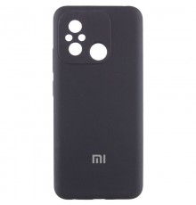 Чохол Silicone Cover Lakshmi Full Camera (AA) with logo для Xiaomi Redmi 12C / Poco C55 Чорний / Black