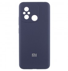 Чохол Silicone Cover Lakshmi Full Camera (AA) with logo для Xiaomi Redmi 12C / Poco C55 Синій / Midnight blue
