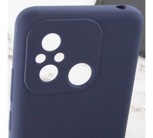 Чохол Silicone Cover Lakshmi Full Camera (AA) with logo для Xiaomi Redmi 12C / Poco C55 Синій / Midnight blue Чохол Silicone Cover Lakshmi Full Camera (AA) with logo для Xiaomi Redmi 12C / Poco C55 Синій / Midnight blue