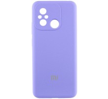 Чохол Silicone Cover Lakshmi Full Camera (AA) with logo для Xiaomi Redmi 12C / Poco C55 Бузковий / Dasheen