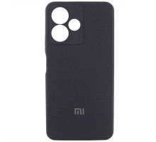 Чохол Silicone Cover Lakshmi Full Camera (AA) with logo для Xiaomi Redmi 13 4G / Poco M6 4G Чорний / Black