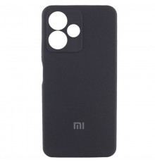 Чохол Silicone Cover Lakshmi Full Camera (AA) with logo для Xiaomi Redmi 13 4G / Poco M6 4G Чорний / Black