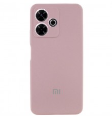 Чохол Silicone Cover Lakshmi Full Camera (AA) with logo для Xiaomi Redmi 13 4G / Poco M6 4G Рожевий / Pink Sand