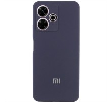 Чохол Silicone Cover Lakshmi Full Camera (AA) with logo для Xiaomi Redmi 13 4G / Poco M6 4G Синій / Midnight blue