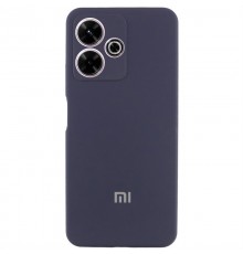 Чохол Silicone Cover Lakshmi Full Camera (AA) with logo для Xiaomi Redmi 13 4G / Poco M6 4G Синій / Midnight blue
