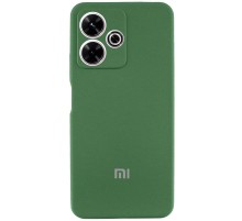 Чохол Silicone Cover Lakshmi Full Camera (AA) with logo для Xiaomi Redmi 13 4G / Poco M6 4G Зелений / Dark green