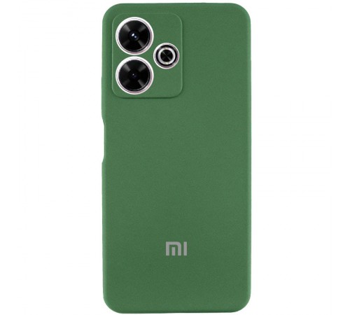 Чохол Silicone Cover Lakshmi Full Camera (AA) with logo для Xiaomi Redmi 13 4G / Poco M6 4G Зелений / Dark green Чохол Silicone Cover Lakshmi Full Camera (AA) with logo для Xiaomi Redmi 13 4G / Poco M6 4G Зелений / Dark green