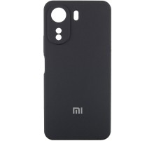 Чохол Silicone Cover Lakshmi Full Camera (AA) with logo для Xiaomi Redmi 13C / Poco C65 Чорний / Black