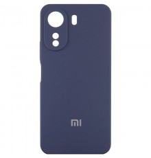 Чохол Silicone Cover Lakshmi Full Camera (AA) with logo для Xiaomi Redmi 13C / Poco C65 Синій / Midnight blue