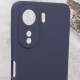 Чохол Silicone Cover Lakshmi Full Camera (AA) with logo для Xiaomi Redmi 13C / Poco C65 Синій / Midnight blue