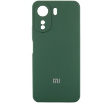 Чохол Silicone Cover Lakshmi Full Camera (AA) with logo для Xiaomi Redmi 13C / Poco C65 Зелений / Dark green
