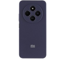 Чохол Silicone Cover Lakshmi Full Camera (AA) with logo для Xiaomi Redmi 14C / Poco C75 Синій / Midnight blue