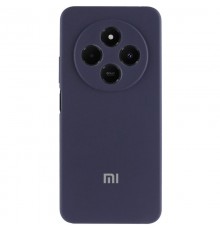 Чохол Silicone Cover Lakshmi Full Camera (AA) with logo для Xiaomi Redmi 14C / Poco C75 Синій / Midnight blue